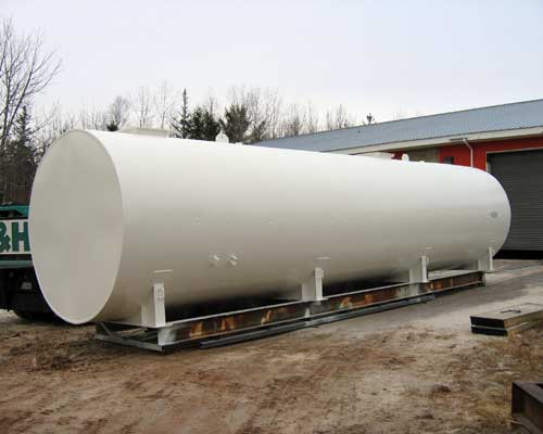 70,000L glycol storage tank for Bradley International Airport in Connecticut- also 3 in Halifax